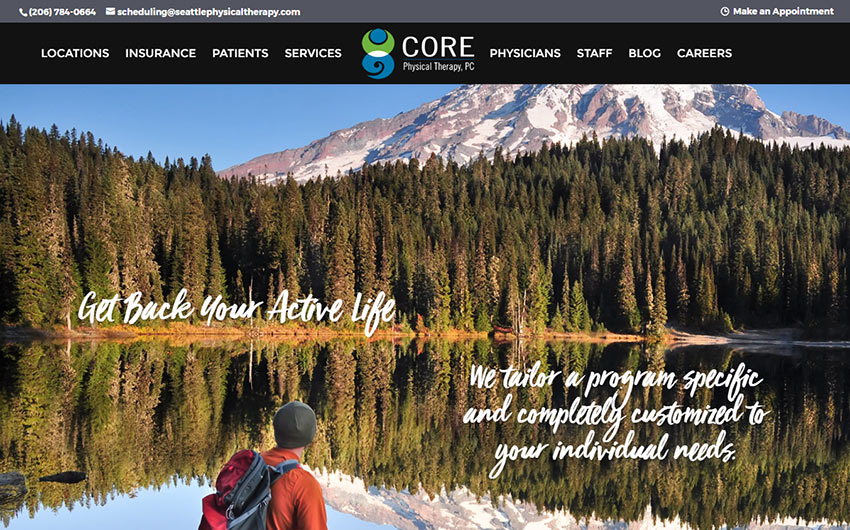 Core Physical Therapy home page